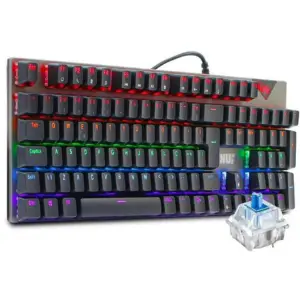 Teclado Gamer Mecânico Rgb Led Abnt2 Switch Blue